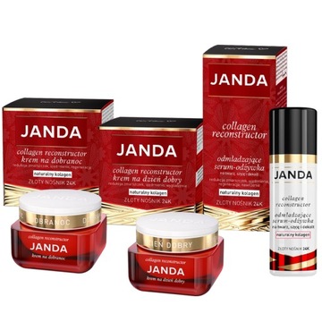 Janda Zestaw na Prezent Collagen Reconstruktor 2x Krem + serum