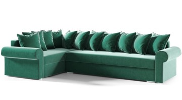 Duży narożnik ELIZE, kanapa, sofa, rozkładany