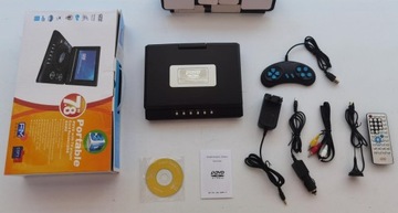 ODTWARZACZ DVD PRZENOŚNY 7.8'' LCD TV FM USB GIER