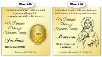 PREZENT NA PIERWSZĄ KOMUNIĘ ŚWIĘTĄ PAMIĄTKA KOMUNII ŚW ŁAŃCUSZEK ANIOŁEK