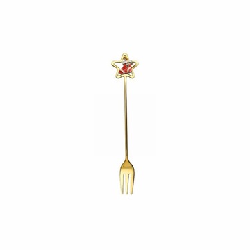 Stainless Steel Tableware Creative Cute Christmas Star Spoon Fruit Fork