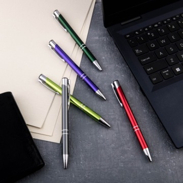 Рекламная ручка 100 шт. Гравировка ЛОГОТИПА в 15 цветов для ШКОЛЬНИКОВОЙ КОМПАНИИ