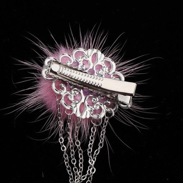 2шт китайские классические женские заколки для волос аксессуары для волос пушистый розовый