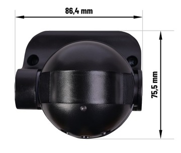Zewnętrzny mikrofalowy czujnik ruchu LED IP54