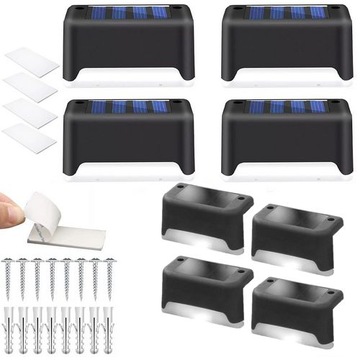 СОЛНЕЧНЫЕ САДОВЫЕ СВЕТИЛЬНИКИ ДЛЯ ТЕРРАС И ЛЕСТНИЦ 8 ШТ.