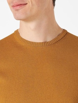 United Colors Of Benetton sweter męski brązowy Bawełna Rozmiar XS