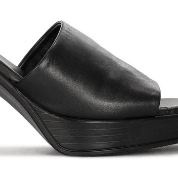 Sandały skórzane Venezia 9558-1 Black czarne r.40