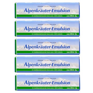 ALPENKRAUTER EMULSION MAŚĆ ALPEJSKA PAKIET 5 sztuk