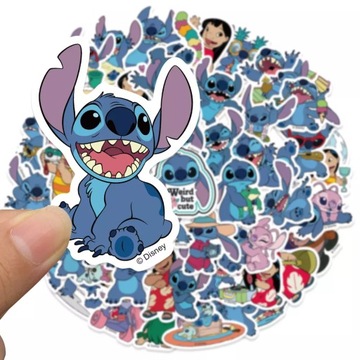 Naklejki STITCH wlepy Lilo i Stich STICKERBOMB Wlepy DUŻE 50 szt