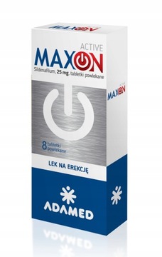 Maxon Active 25 mg 8 tabletek powlekanych Potencja