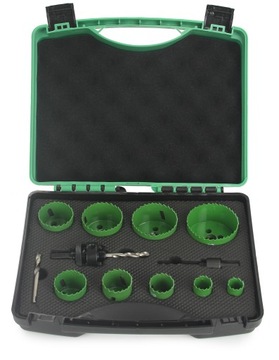 Кольцевые пилы БИ-МЕТАЛЛ, листы ПВХ, гипсокартон, 13 шт.