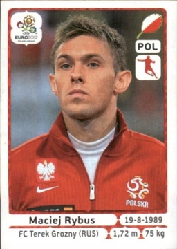 EURO 2012 PANINI NAKLEJKA POLSKA Rybus 68