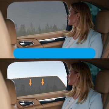 2x АВТОМОБИЛЬНЫЙ СОЛНЦЕЗАЩИТНЫЙ КОВрик ДЛЯ ЗАДНЕГО ОКНА С УФ-ЗАЩИТОЙ M