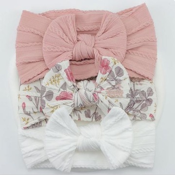 НАБОР ИЗ 3 ШИРОКИХ ПОВЯЗОК ДЛЯ МАЛЫШЕЙ И ДЕВОЧЕК