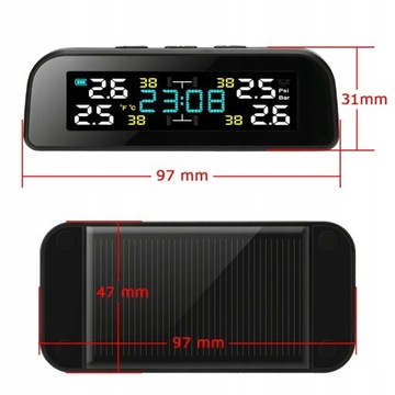 TPMS Монитор давления в шинах с 4 датчиками