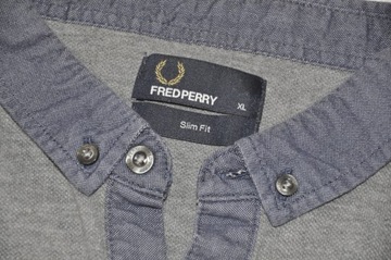 Fred Perry Koszulka polo męska szara XL