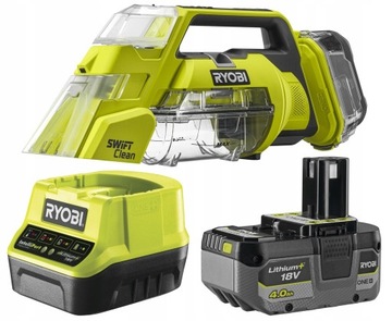 RYOBI RDC18-0 ПЫЛЕСОС ДЛЯ МОЙКИ НА АККУМУЛЯТОРЕ +4 Ач 18 В 480 л/мин