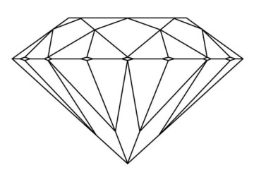 Большой хрустальный бриллиант - фиолетовый - фэн-шуй