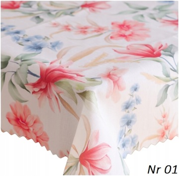 OBRUS PLAMOODPORNY 130x130 POLSKI RÓŻNE WZORY Nr