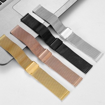 СЕТОЧНЫЙ БРАСЛЕТ ДЛЯ ЧАСОВ 16мм РОЗОВЫЙ