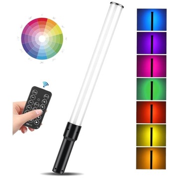 Miecz Świetlny RGB LED Lampa do Zdjęć CRI >95 PRO Studyjna FIlmowa EFEKTOWA