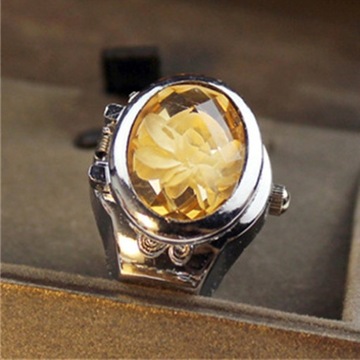 Creative anillos Finger Ring Watch Punk Mini