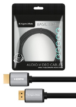 KABEL HDM - HDMI 2.0 UHD 4K 3M KRUGERMATZ MOCNY