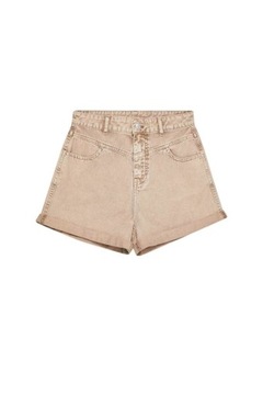 MOODO Szorty jeansowe L-SH-3401 D.BROWN; XS