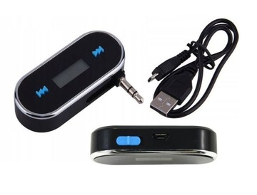 ADAPTER DO SAMOCHODU BLUETOOTH ODBIORNIK NADAJNIK TRANSMITER FM JACK 3,5MM
