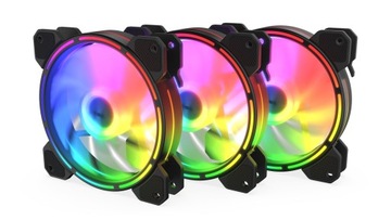 Wentylator 120mm mini 6-pin 15 LED RGB AW-12D-RGB