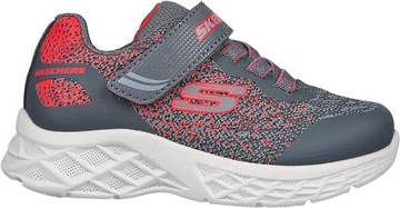 Skechers Microspec II-Tromson, Trampki, Carbon Red Synthetic Border, 21 EU