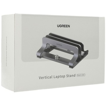 UGREEN АЛЮМИНИЕВАЯ ВЕРТИКАЛЬНАЯ ПОДСТАВКА ДЛЯ 2 НОУТБУКОВ ПЛАНШЕТОВ