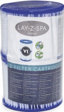 8 Filtry Filtr do Pompy Wkład Filtrujący JACUZZI LAY Z SPA BESTWAY VI 60311