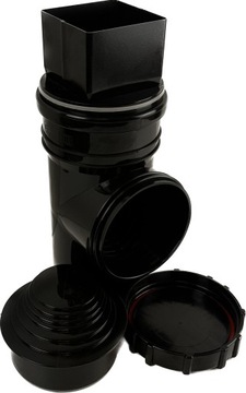 Редуктор БЗО для трубы 110мм и 70х80мм серый ПП