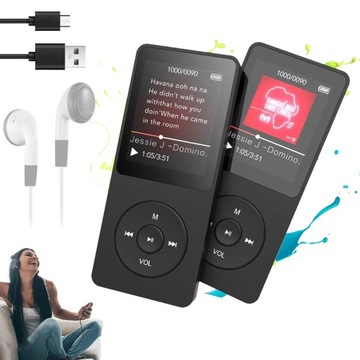 ODTWARZACZ MP3 16GB 1,8 CALA KOLOROWY EKRAN RADIO FM BLUETOOTH 5.0 E-BOOK