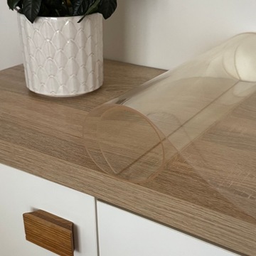 MATA OCHRONNA NA STÓŁ BLAT BIURKO PRZEZROCZYSTA PODKŁADKA 2 mm 140x100 cm