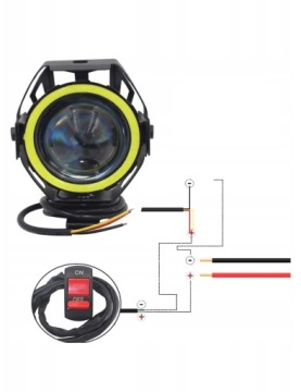 HALOGEN LED MOTORCYCLE RING LED U7 Светодиодная лампа для квадроцикла