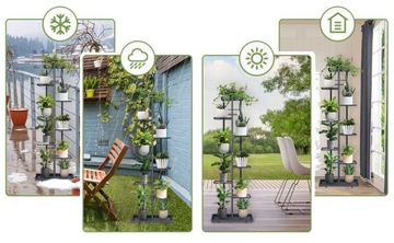 Металлическая цветочная площадь 8-этажного многоэтажного киоска для горшков растений цветы 8p