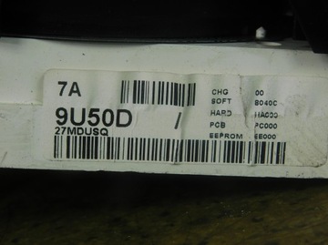 9U50D PŘÍSTROJOVÁ DESKA BUDÍK NISSAN NOTE 1.4 16V