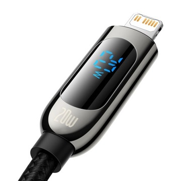 КАБЕЛЬ BASEUS USB-C TYPE-C - МОЛНИЯ ДЛЯ IPHONE БЫСТРАЯ ЗАРЯДКА PD 20ВТ 1М