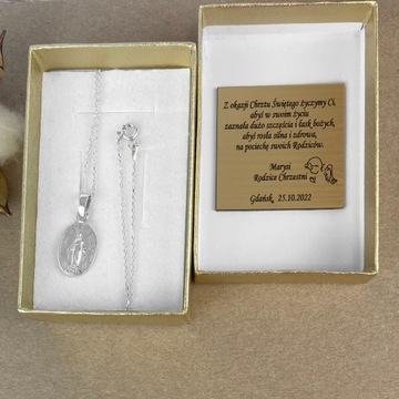 SREBRNY MEDALIK Z MATKĄ BOSKĄ CUDOWNĄ PR. 925