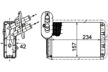 HELLA RADIÁTOR VW SHARAN 96-