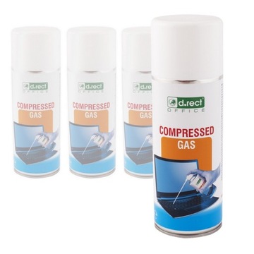 SPRĘŻONY GAZ do czyszczenia 400 ml D.RECT sprężone powietrze DO KOMPUTERA