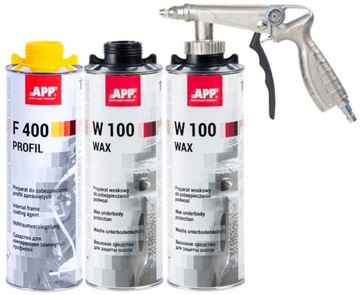 2x APP W100 WAX + обслуживание пистолета F400+ rstop