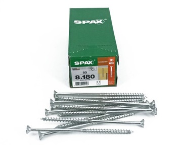 Wkręt do konstrukcji SPAX 8x180 WIROX stożek T40