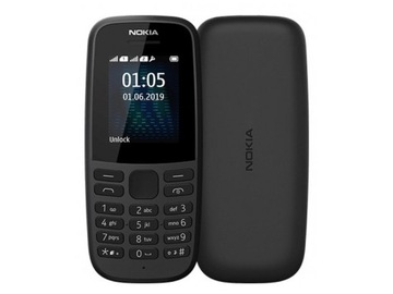 Черный Телефон NOKIA 105 2019 Dual SIM