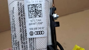 AIRBAG ULOŽENÍ VZDUCHOVÁ SEDADLA PRAVÁ AUDI Q5 8R 8R0880242B