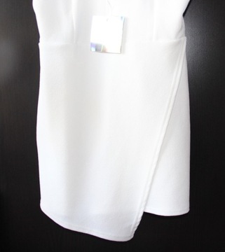 missguided biały kombinezon sukienka 38 m s 36