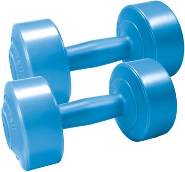 Zestaw hantli DO TRENINGU FITNESS 2x2kg KOMPOZYT