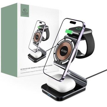 ŁADOWARKA INDUKCYJNA PODSTAWKA QI DO MAGSAFE NA IPHONE / AIRPODS / WATCH